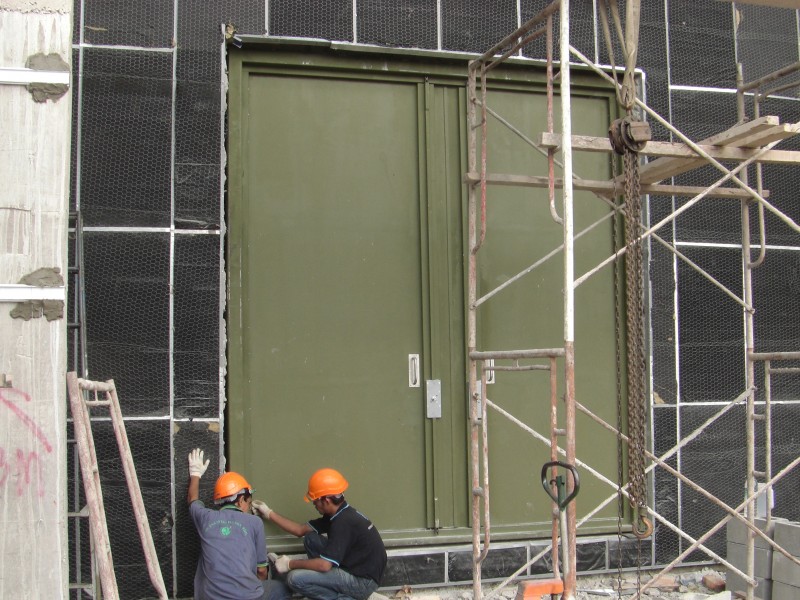 Installation of Double Leaf Acoustic Door